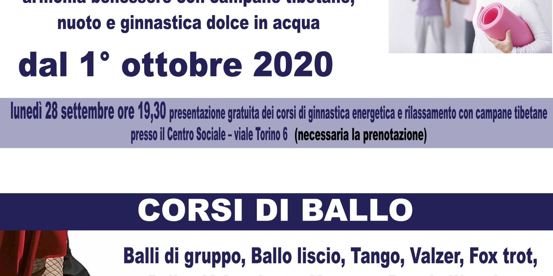 70×100 Corsi di Ballo e ginnastica 2020